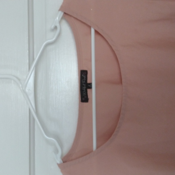 Wishful Park Womens Blouse Size S 3/4 Sleeve Rose Gold - Picture 4 of 7